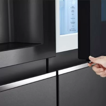 Frigorífico Side By Side LG - 635L - No Frost / InstaView™ / Door in Door™ - Matte Black - GSXV91MCAE|LG|8806091270320