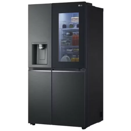 Frigorífico Side By Side LG - 635L - No Frost / InstaView™ / Door in Door™ - Matte Black - GSXV91MCAE|LG|8806091270320