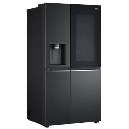 Frigorífico Side By Side LG - 635L - No Frost / InstaView™ / Door in Door™ - Matte Black - GSXV91MCAE|LG|8806091270320