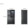 Frigorífico Side By Side LG - 635L - No Frost / InstaView™ / Door in Door™ - Matte Black - GSXV91MCAE|LG|8806091270320
