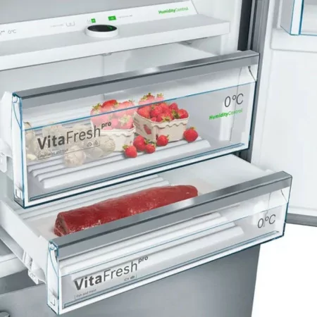 Bosch Combined Refrigerator - 375L - No Frost / Series 8 - Stainless Steel - KGF56PIDP