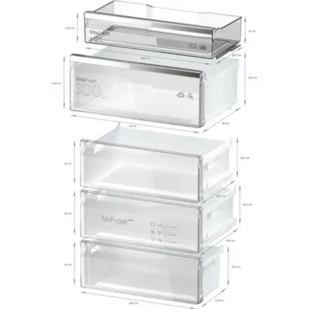 Frigorífico Combinado Bosch - 311L - No Frost / Série 6 - Preto - KGN49LBCF|Bosch|4242005291984