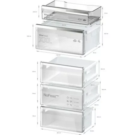 Frigorífico Combinado Bosch - 260L - No Frost / Série 6 - Inox - KGN39AIAT|Bosch|4242005325443