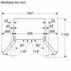 Side By Side Refrigerator - 402L - No Frost / Series 8 - Stainless Steel - KFF96PIEP