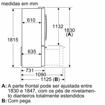 Frigorífico Side By Side - 402L - No Frost / Série 8 - Inox - KFF96PIEP|Bosch|4242005265039