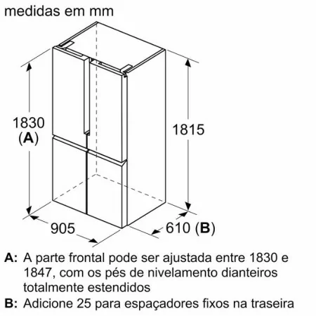 Frigorífico Side By Side Siemens - 605L - No Frost / Home Connect - Inox Preto - KF96NAXEA|Siemens|4242003895979