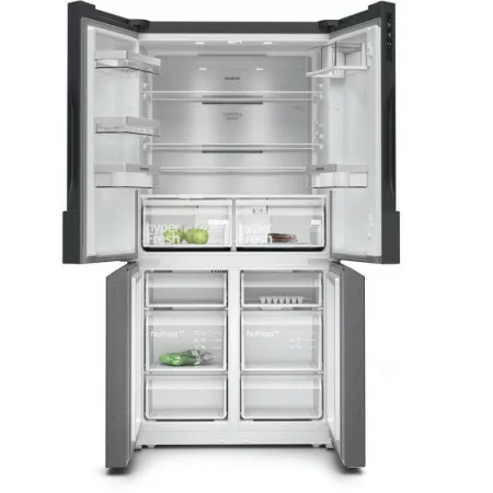 Siemens Side By Side Refrigerator - 605L - No Frost / Home Connect - Stainless Steel Black - KF96NAXEA