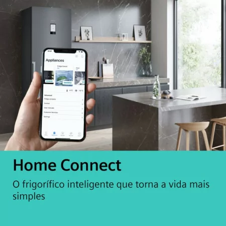 Siemens Side By Side Refrigerator - 605L - No Frost / Home Connect - Stainless Steel Black - KF96NAXEA
