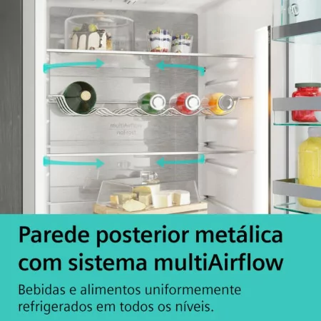 Siemens Side By Side Refrigerator - 605L - No Frost / Home Connect - Stainless Steel Black - KF96NAXEA