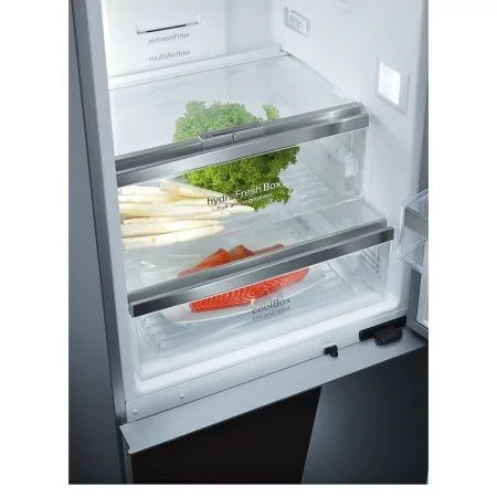Siemens Side By Side Refrigerator - 605L - No Frost / Home Connect - Stainless Steel Black - KF96NAXEA