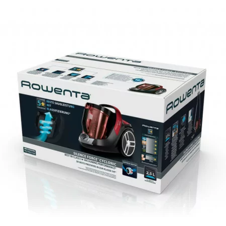 Rowenta Silence Force Vacuum Cleaner - Cyclonic Animal - (Bagless - 2.5L - 550W - 67dB) - RO7260EA