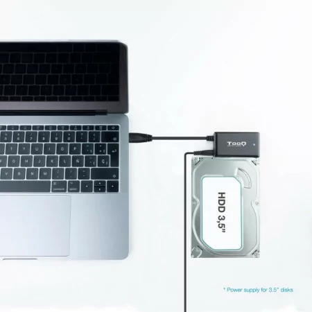 TooQ Hard Drive Adapter - USB-C - 2.5" - 3.5" - TQHDA-01A