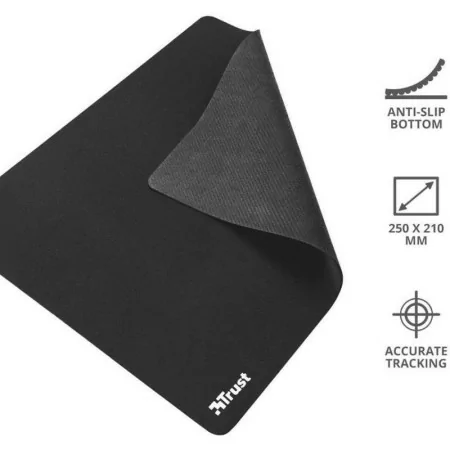 Alfombrilla trust estándar 24193/ 3 x 250 x 210mm/ negra