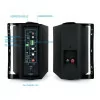 TooQ Amplifier Speakers - 2.0 / Wall Mount - 60W - Black - TQOWS-01B