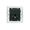 NanoCable Recessed Wall Socket with 2x USB Ports - White