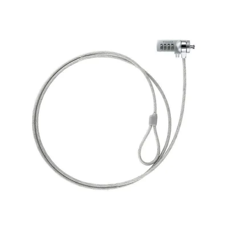 TooQ Universal Security Cable - 1.5M - White - TQCLKC0015 TooQ Universal Security Cable - 1.5M - White - TQCLKC0015