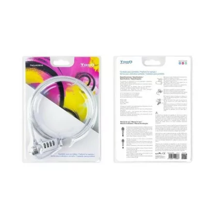 TooQ Universal Security Cable - 1.5M - White - TQCLKC0015