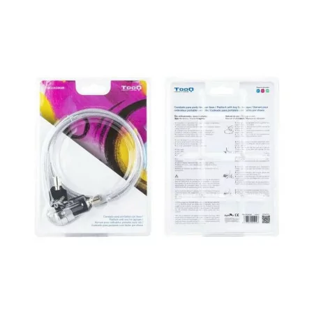 TooQ Universal Security Cable with Key - 1.5M - White - TQCLKC0025
