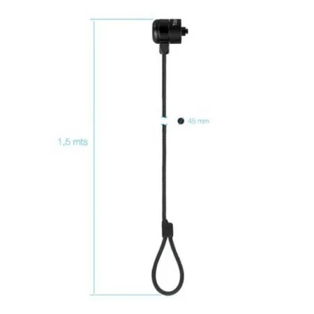 TooQ Security Cable with Key - 1.5M - Gray - TQCLKC0025-G