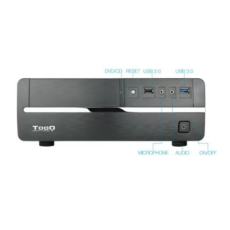 TooQ Slim Case - Black - (MicroATX) - 500W - TQC-3005U3