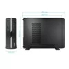 TooQ Slim Case - Black - (MicroATX) - 500W - TQC-3005U3