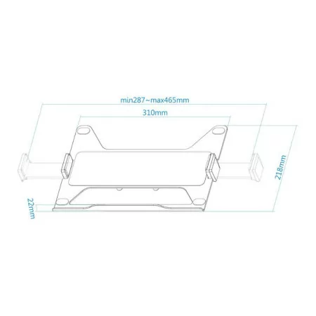 TooQ Laptop Stand / Adapter - Black - TQLH1117-B