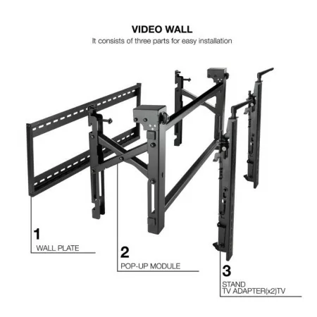 TooQ Screen Stand - VideoWall - 54" / 70" - Black - TQVW5470T