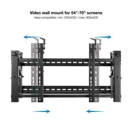 TooQ Screen Stand - VideoWall - 54" / 70" - Black - TQVW5470T