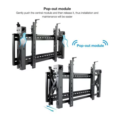 TooQ Screen Stand - VideoWall - 45" / 70" - Black - TQVW4570T