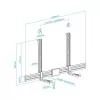 TooQ Soundbar / TV Stand - Vesa 800x400 - Black - TQSBM-01