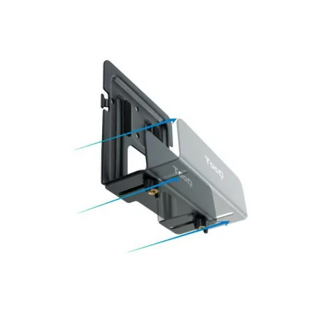 Suporte Universal TooQ - p/ (Router, Mini-PC, Receptor...) - Preto - TQMPM4776|TooQ|8433281012318