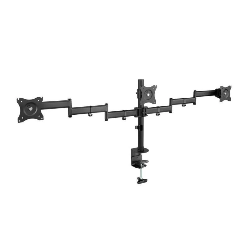 TooQ Hinged Table Stand - 3 Screens - Black - DB1327TN-B