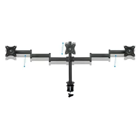 TooQ Hinged Table Stand - 3 Screens - Black - DB1327TN-B