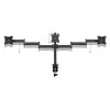 TooQ Hinged Table Stand - 3 Screens - Black - DB1327TN-B