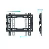 TooQ Wall Mount - 23" / 43" - Black - LP1043F-B