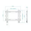 TooQ Wall Mount - 23" / 43" - Black - LP1043F-B