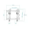 TooQ Wall Mount - 23" / 43" - Black - LP1044T-B