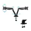 TooQ Desk Stand - 2 Screens - 17" / 32" - Black - DB5132TNR-B