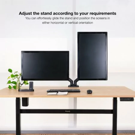 TooQ Desk Stand - 2 Screens - 17" / 32" - Black - DB5132TNR-B