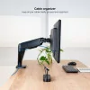 TooQ Desk Stand - 2 Screens - 17" / 32" - Black - DB5132TNR-B