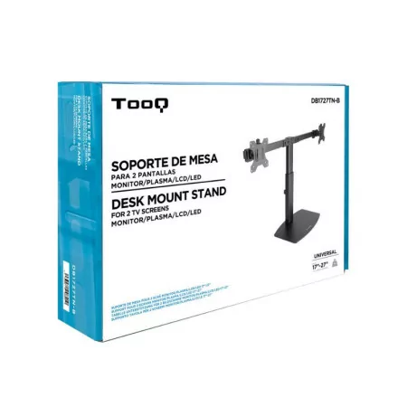 Suporte de Mesa Articulado TooQ - 2 Ecrãs - 17" / 27" - Preto - DB1727TN-B|TooQ|8433281008410