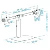Suporte de Mesa Articulado TooQ - 2 Ecrãs - 17" / 27" - Preto - DB1727TN-B|TooQ|8433281008410