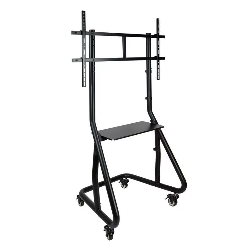 TooQ Mobile Floor Stand - 1 Screen - 60" / 105" - With Shelf - Black - FS20200M-B