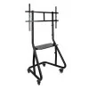 Suporte de Chão Móvel TooQ - 1 Ecrã - 60" / 105" - C/ Prateleira - Preto - FS20200M-B|TooQ|8433281009530