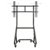 Suporte de Chão Móvel TooQ - 1 Ecrã - 60" / 105" - C/ Prateleira - Preto - FS20200M-B|TooQ|8433281009530