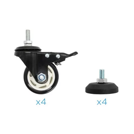 Suporte de Chão Móvel TooQ - 1 Ecrã - 60" / 105" - C/ Prateleira - Preto - FS20200M-B|TooQ|8433281009530