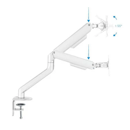 Suporte de Mesa TooQ - 1 Ecrã - 17" / 32" - Branco - DB4032TNR-W|TooQ|8433281010673