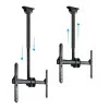 TooQ Extendable Ceiling Mount - 1 Screen - 37" / 70" - Black - LPCE1170TSLI-B
