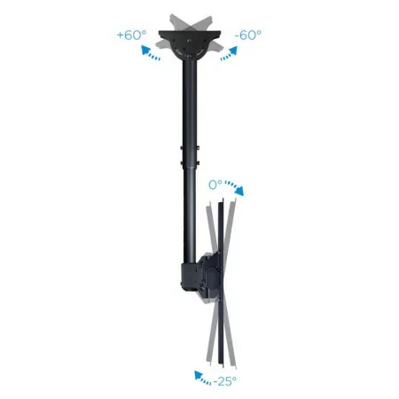 TooQ Extendable Ceiling Mount - 1 Screen - 37" / 70" - Black - LPCE1170TSLI-B