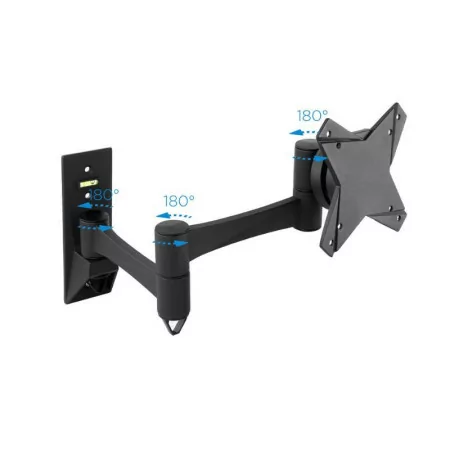 TooQ Hinged Wall Mount - 1 Screen - 13" / 27" - Black - LP2323TN-B